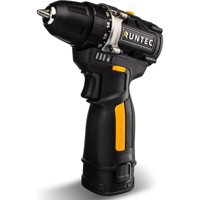 Дрель-шуруповерт Runtec PRO RT-ID122 аккумуляторная 10 мм,16В, 2*2Ач, 45Нм в Иваново