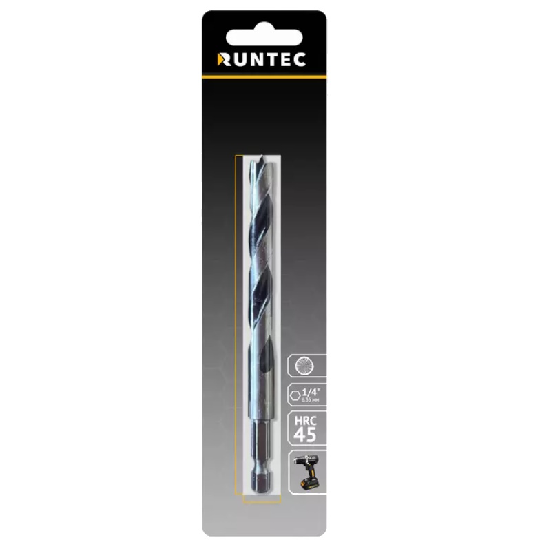 Сверло по дереву Runtec RT-DT8, HRC45, 8 x 117 мм, HEX 1/4" в Твери