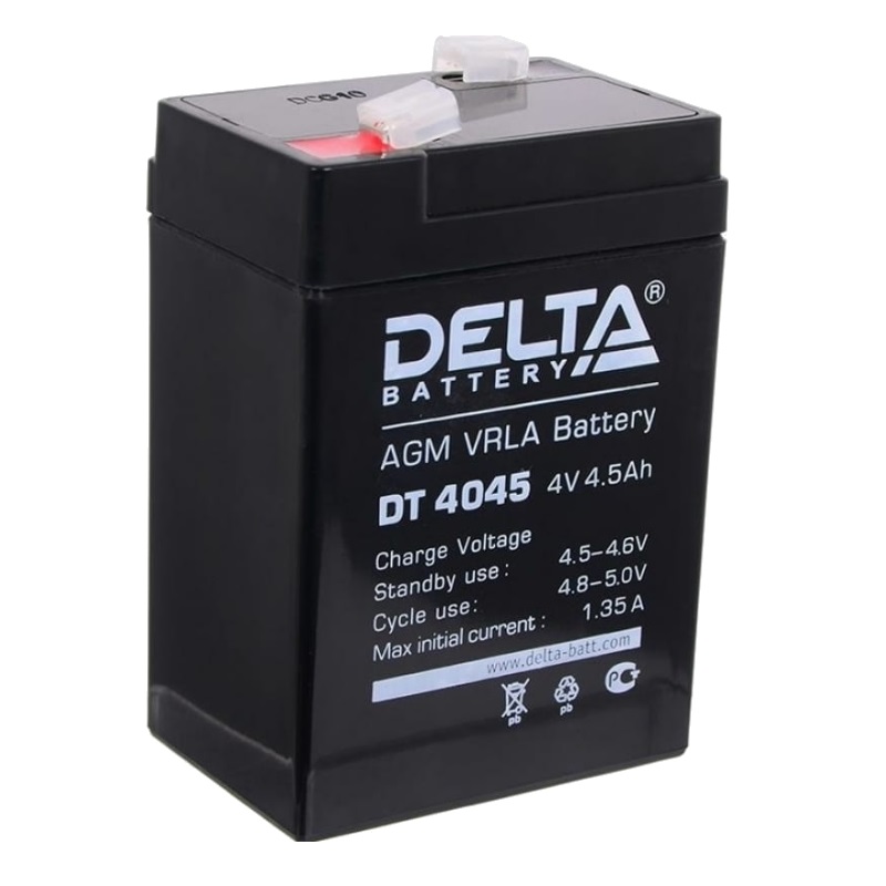 Аккумулятор для прожекторов Delta DT 4045 (технология AGM, 4 В, емкость 4.5 Ач) в Александрове