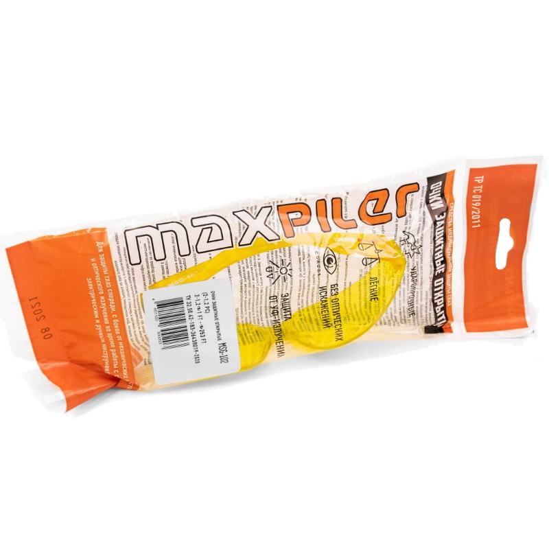 Очки защитные Maxpiler MSG-102 (поликарбонат, желтые, повышенная контрастность) в Твери