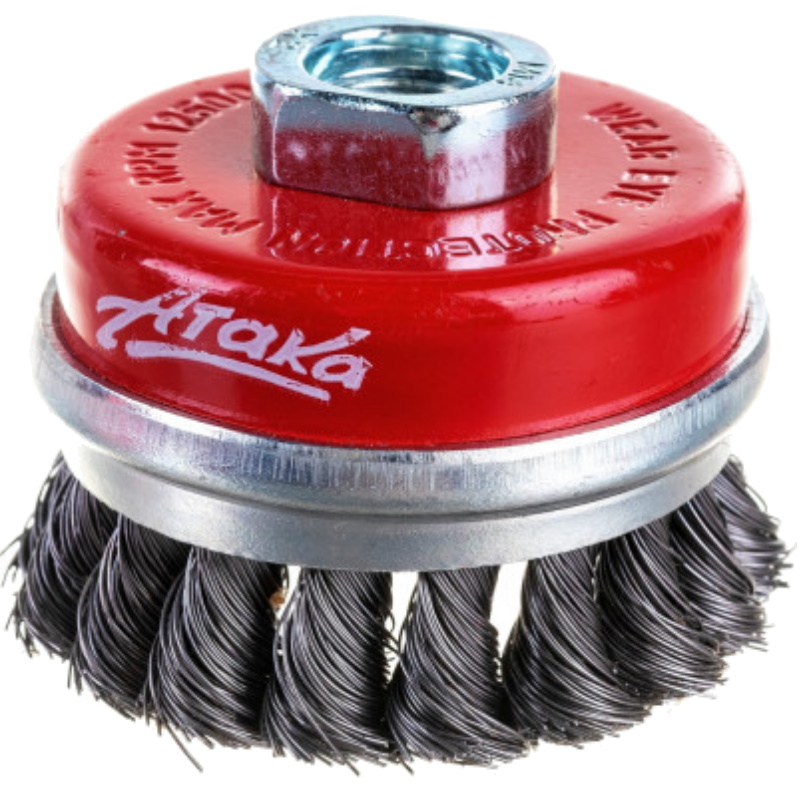 Щетка Атака N013 80 мм M14 чашеобразная с кольцом витая 749₽