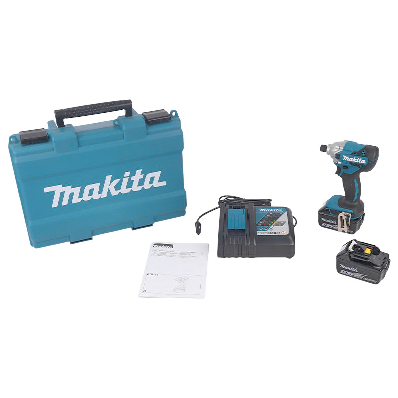 Аккумуляторный ударный винтоверт Makita DTD156RFE (2xАКБ 18 В, 3 Ач, быстрое ЗУ, кейс) в Туле