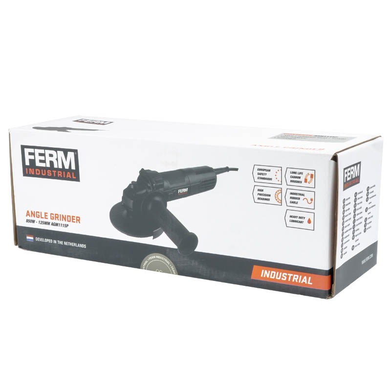 Угловая шлифмашина (болгарка) Ferm Industrial AGM1115P, 125 мм, 850 Вт в Вологде