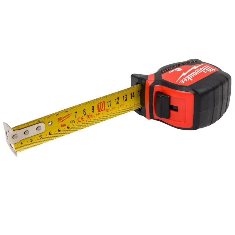 Рулетка Milwaukee WIDE BLADE PREMIUM 4932471816, широкая, 8м, ширина полотна 33мм