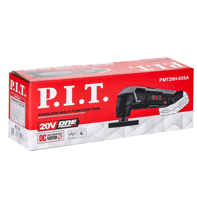 Реноватор (МФУ) P.I.T. PMT20H-035A SOLO, аккумуляторный, 20В, 5000-19000кол/мин, угол колебаний 3,2° в Череповце