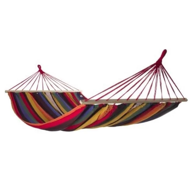 Гамак подвесной Arizone Garden 28-102231, с брусками, 220х160 см, оранжевый в Кинешме