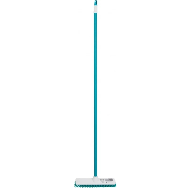 Щетка пластмассовая для чистки ковров Palisad Home 935505, 27 cм, c черенком, 120 см, бирюз. щетина в Череповце