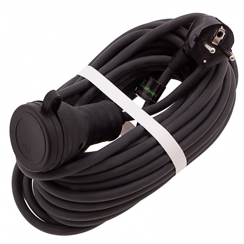 Удлинитель электрический силовой Сибртех 95895 10м 1 розетка КГ 3х25мм 16 А тип УХЗ-16 1644₽