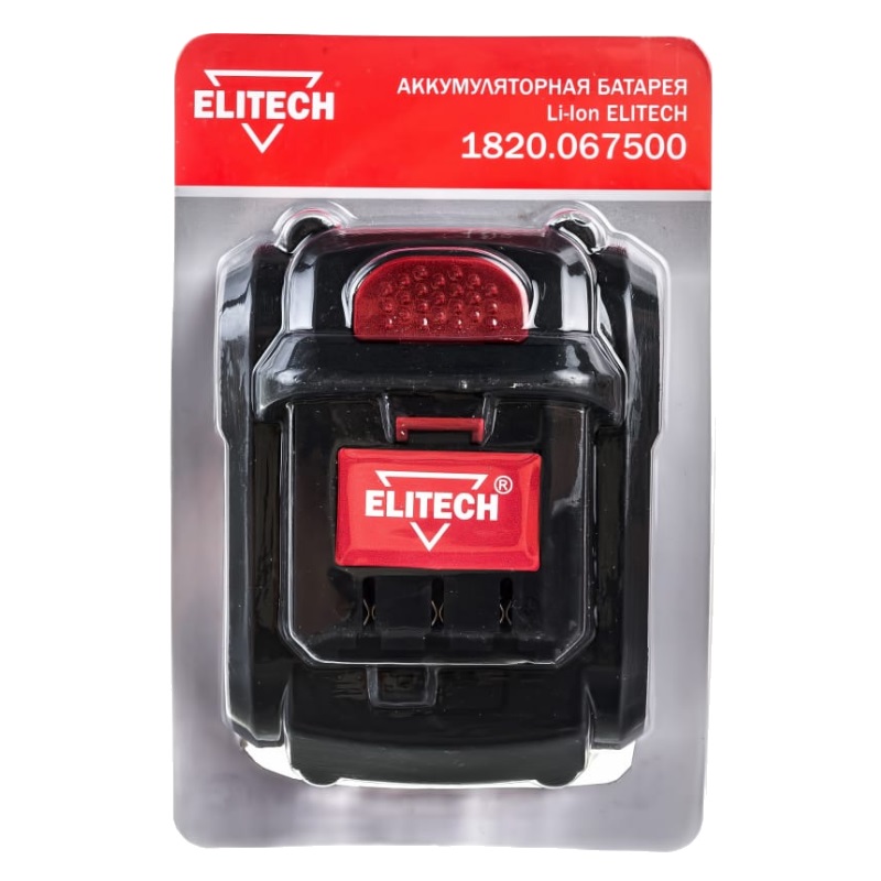 Аккумулятор Elitech 1820.067500 14.4В, 4.0Ач Li-ion, д\ДА14СЛК, слайдер, 188828 в Рыбинске