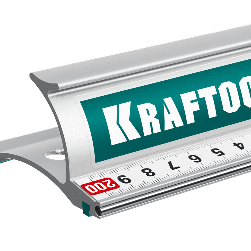Линейка алюминиевая Kraftool KRAFT-LINE 34275-200, усиленная, со стальной направляющей, 2.0 м в Угличе