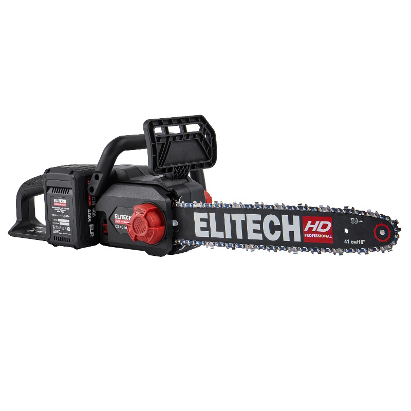 Пила цепная аккумуляторная Elitech HD CS 4016BLК (E1611.027.01) 211702, бесщеточная, 40В, 1х4Ач и ЗУ в Твери