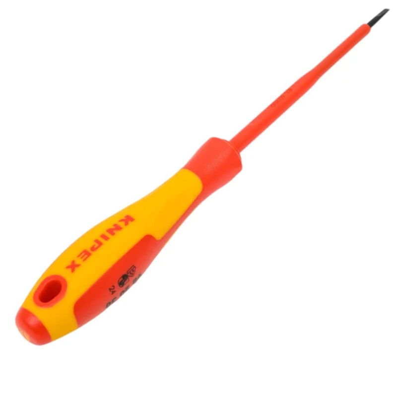 Набор отвёрток Knipex KN-002012V02, VDE диэлектрических, с узким концом, 6 пр., SL3/4/5.5/6.5, PH1/2