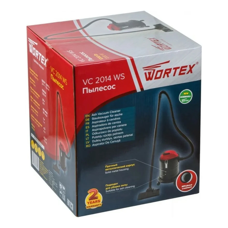 Пылесос Wortex VC 2014 WS 0329115 (1200 Вт, 20 л, провод 4 м, шланг 1,5 м) в Кинешме