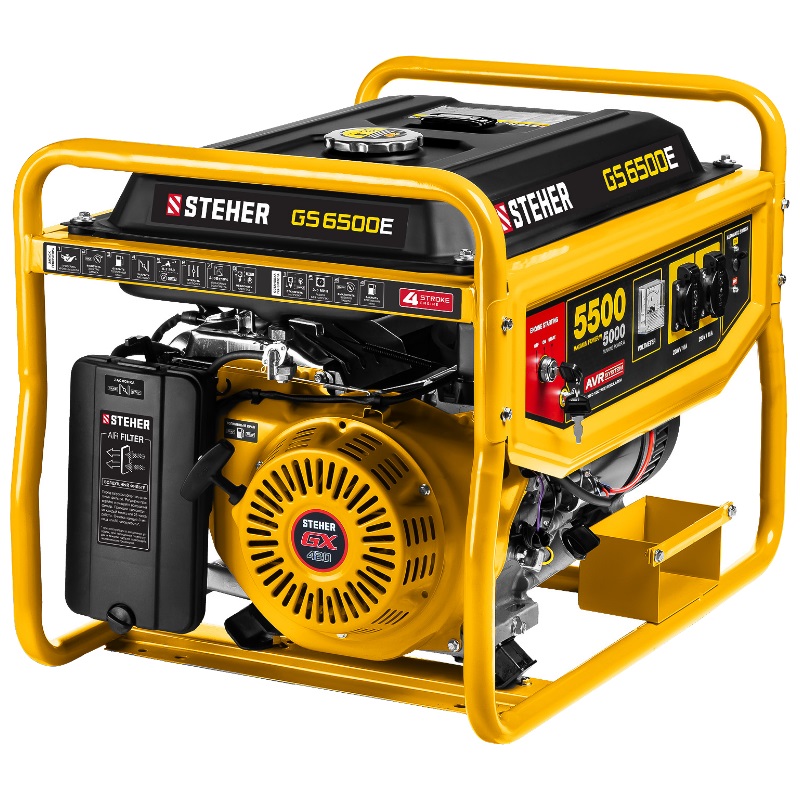 Бензиновый генератор Steher GS-6500Е с электростартером