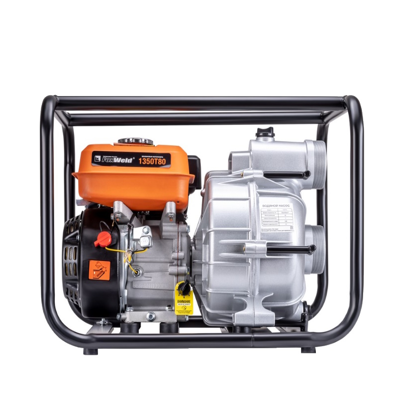 Мотопомпа бензиновая FoxWeld 1350T80 8637, для грязной воды в Угличе