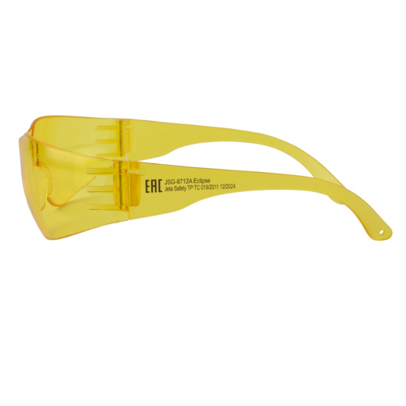 Открытые очки с панорамным обзором Jeta Safety JSG-8712A, защитное покрытие, янтарные линзы в Угличе