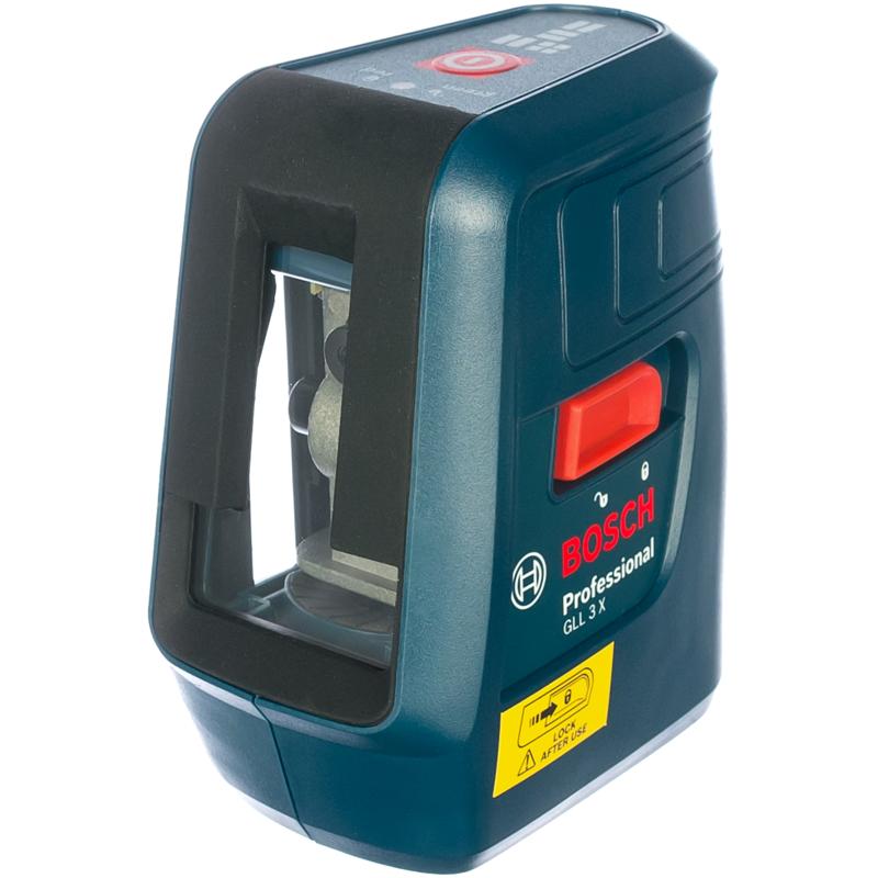 Лазерный нивелир Bosch GLL 3-X 0.601.063.CJ0 (дальность без приемника 15 м, длина волны 635 нм, батареи АА) во Владимире
