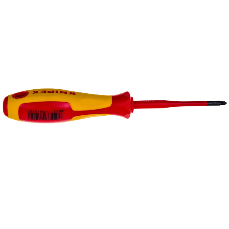 Отвёртка Knipex KN-982501SLS VDE PlusMinus Pozidriv PZ/S 1 x 80 мм, с узким концом, длина 187 мм, диэлектрическая в Переславле