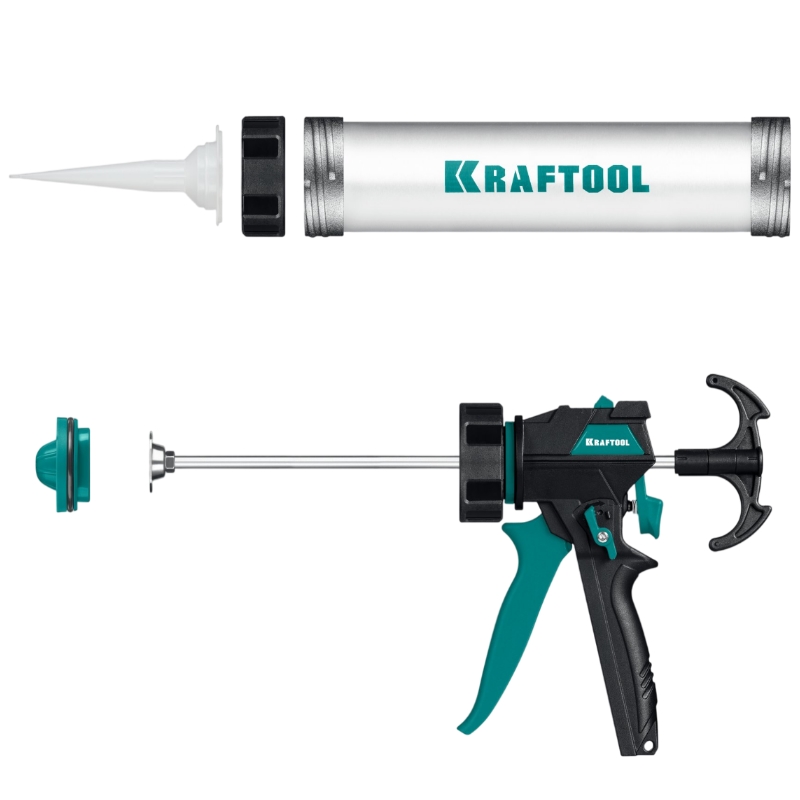 Пистолет Kraftool ULTRA 06677-60 для герметикаа 600 мл, прямой забор, регулировка силы давления, вариативная антикапельная система в Ярославле