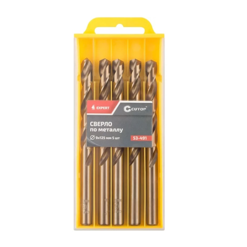 Сверло по металлу Cutop EXPERT 53-491 9х125 мм 5 шт 3048₽