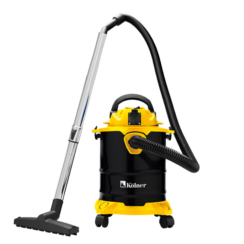 Пылесос строительный Kolner KVC 20L-S 8040400076 20 л 16 кПа 1200 Вт 26 лс сухаявлажная уборка кабель 5 м мешок фильтр 3 шт насадка 4 шт 8066₽
