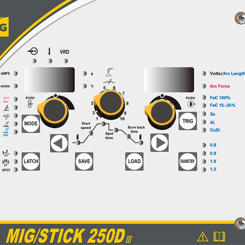Сварочный полуавтомат Hugong MIG/STICK 250D III 040716 (без горелки)