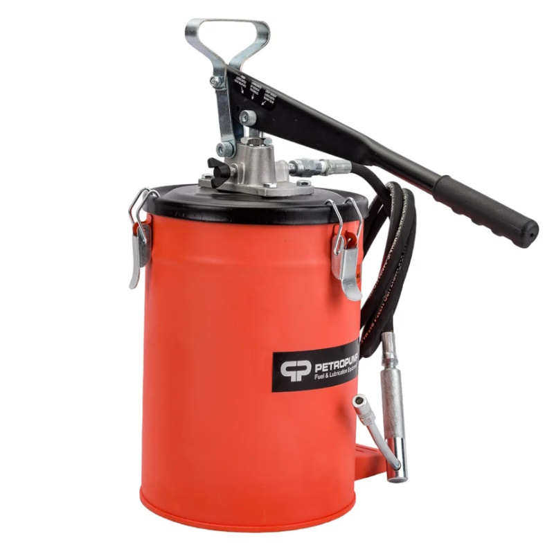 Ручной солидолонагнетатель Petropump PP210023, с емкостью 10 кг, 275 бар