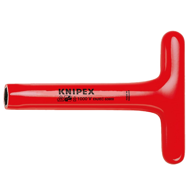 Отвёртка торцевая Knipex KN-980410 VDE с внутренним шестигранником с Т-образной рукояткой 10 x 200 мм диэлектрическая 6288₽