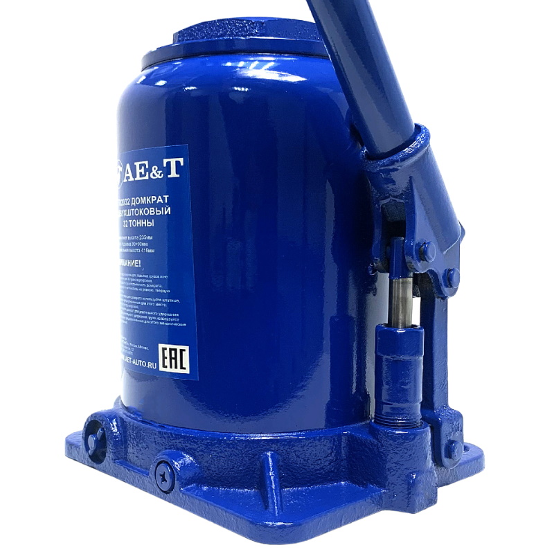 Домкрат бутылочный AE&T T02032, двухштоковый, 32 т в Ярославле