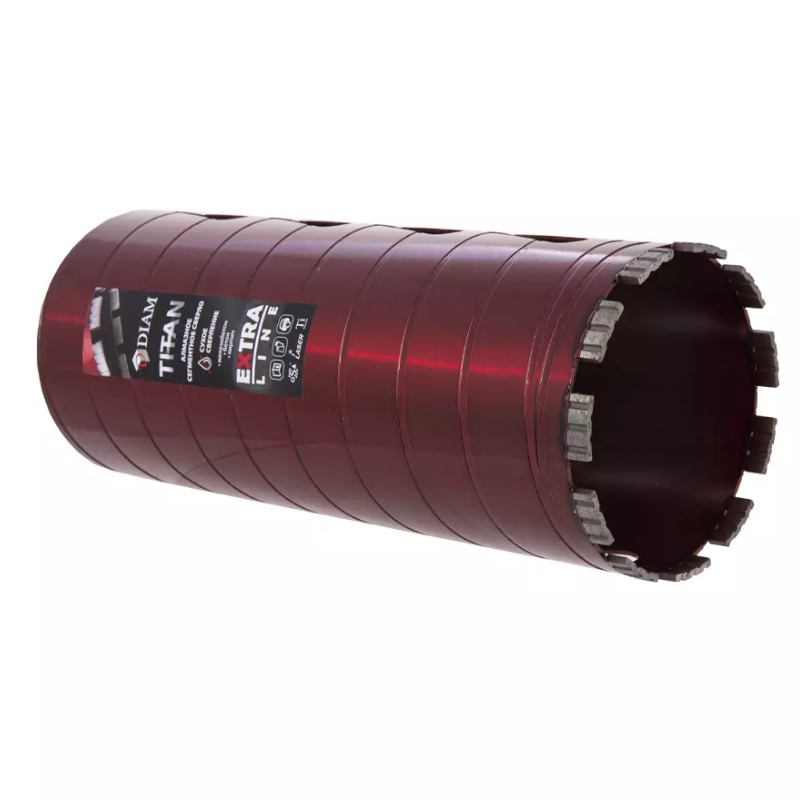 Сверло алмазное сегментное сухое Diam Extra Line Titan 313029, 132x300х6x1,1/4UNC, армированный бетон
