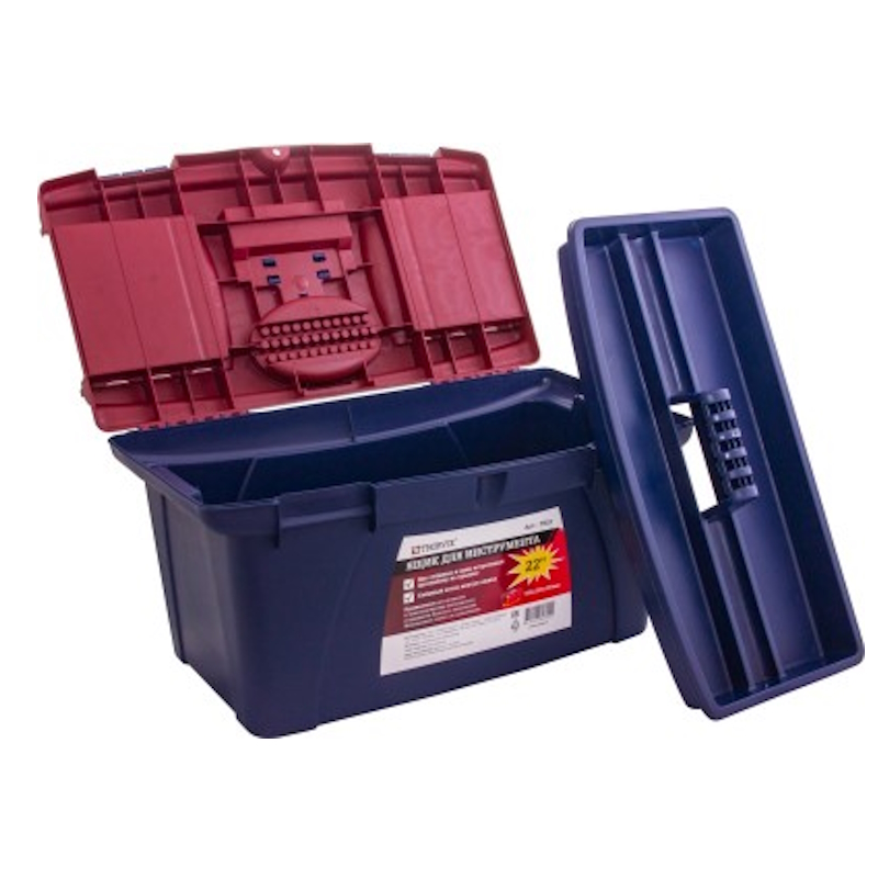 Ящик для инструмента Thorvik TB22 053807, 22", пластиковый, 565х325х290 мм в Кинешме