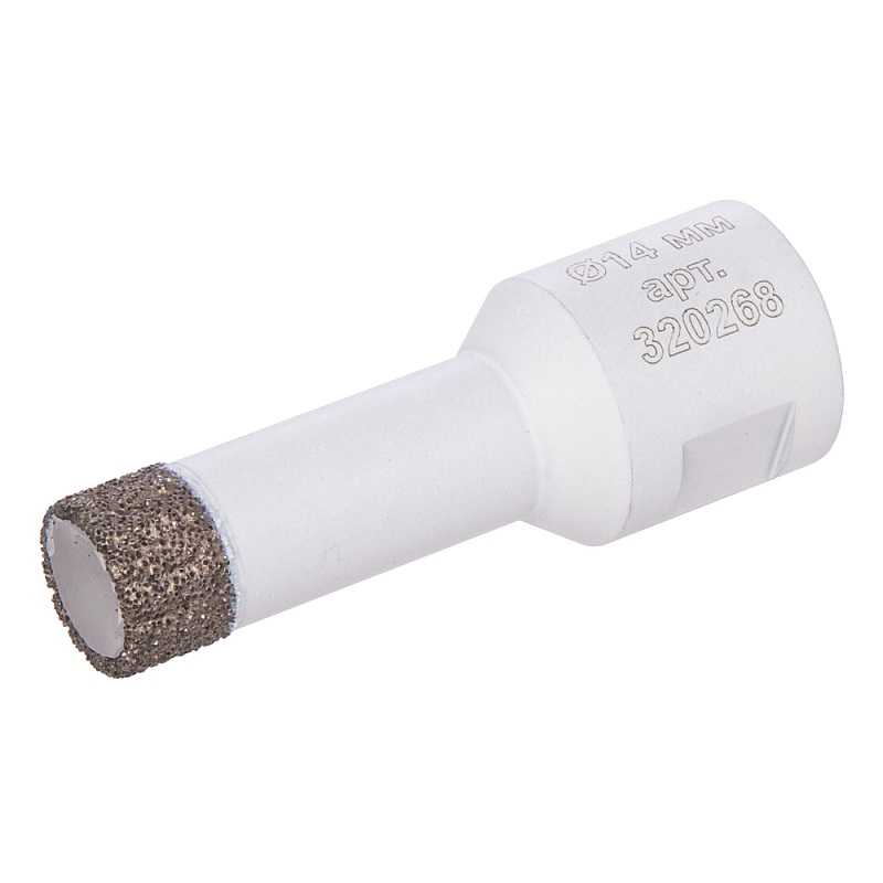 Сверло алмазное Diam EXTRA LINE V-TECH 14x35xМ14 320268 (вакуумное спекание) керамика, керамогранит, гранит, мрамор в Туле