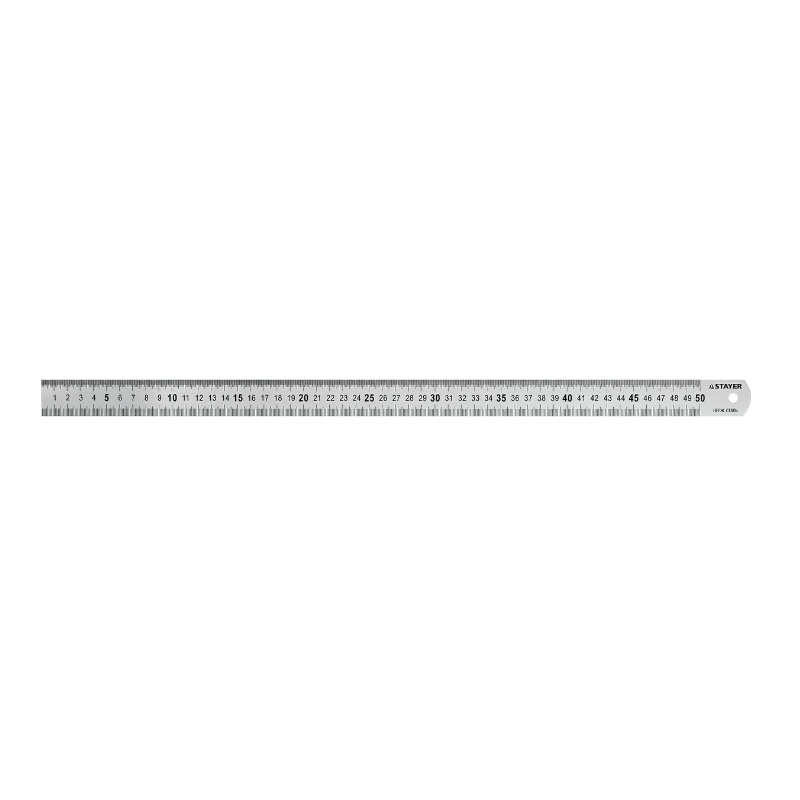 Линейка Stayer Profi 3427-050_z01, нержавеющая, двухсторонняя гравированная шкала, 0.5 м  в Муроме