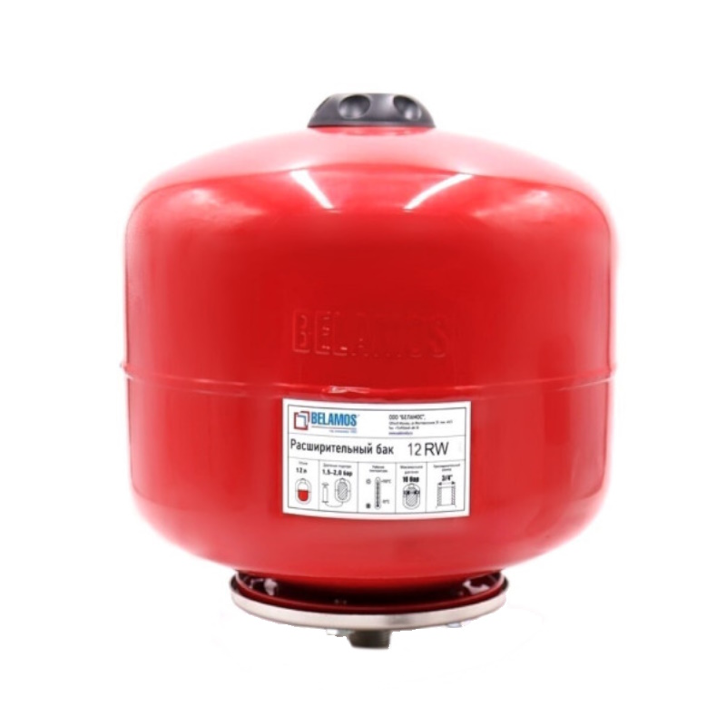 Расширительный бак Belamos 12RW гидроаккумулятор красный подвесной 1380₽
