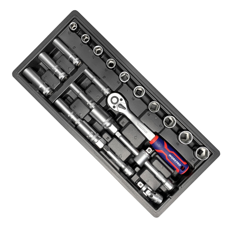 Тележка инструментальная Workpro WP285002B, 7 ящиков с 9 ложементами в Иваново