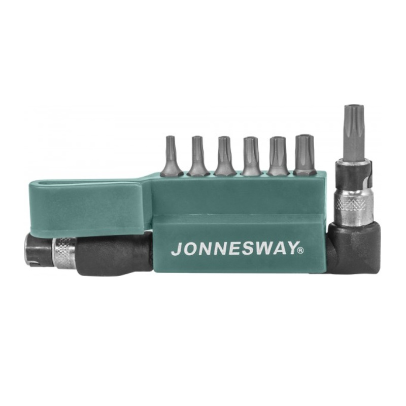 Комплект вставок-бит Jonnesway S08H2ST8S 14DR TORX с центрированным штифтом T10T-T40T 8 предметов 827₽