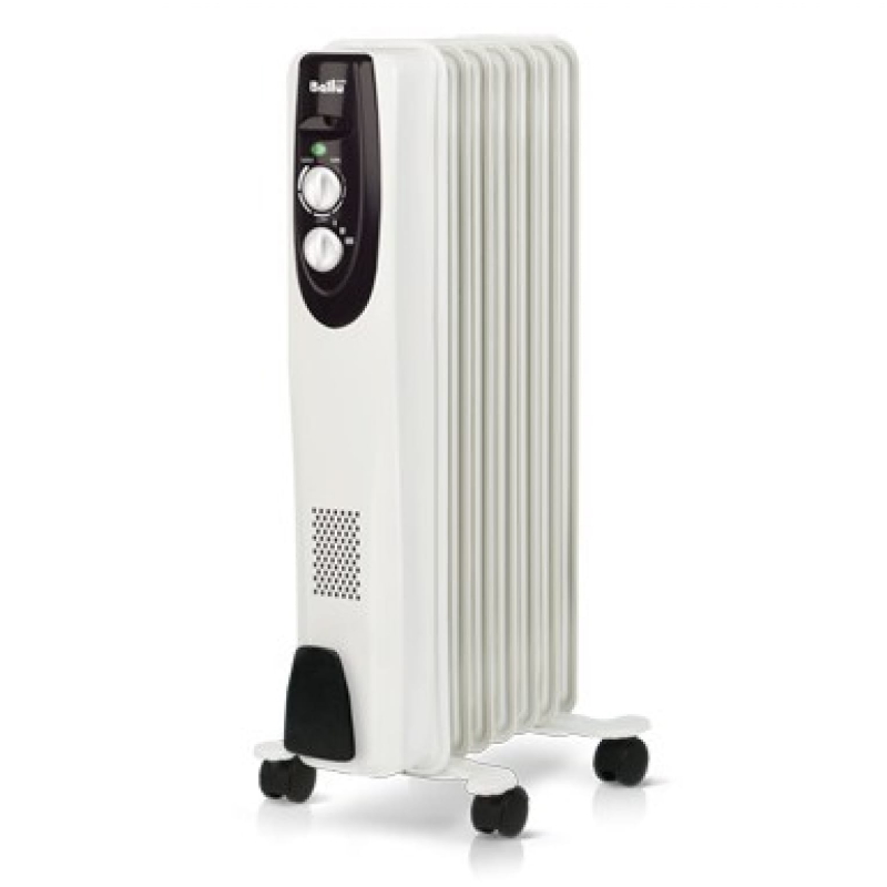 Масляный электрорадиатор Ballu BOHCL-07WRN с терморегулятором 7 секций механическое управление защита от перегрева 3867₽