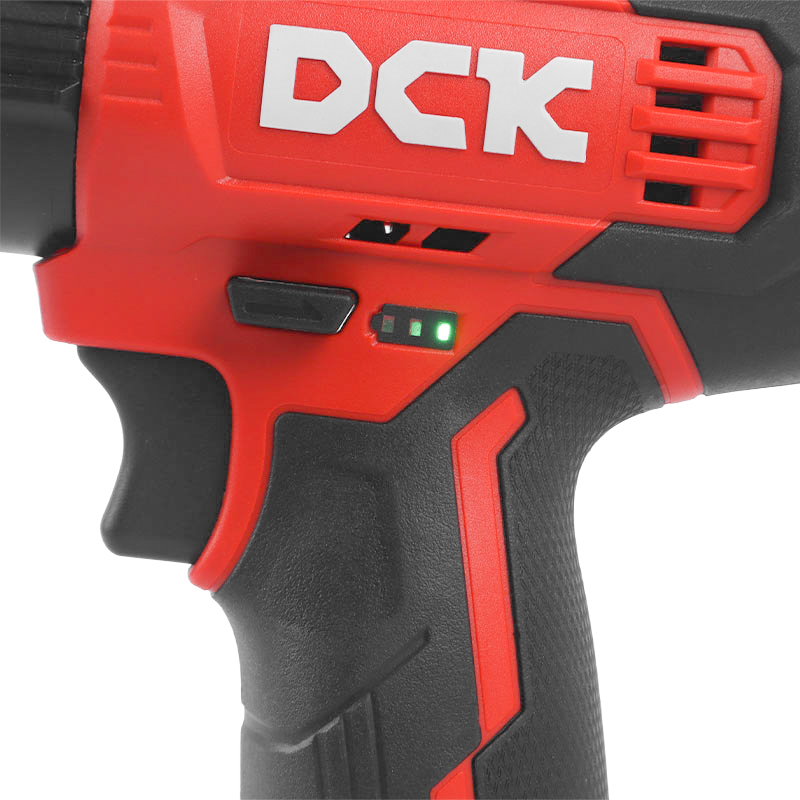 Дрель-шуруповерт аккумуляторная DCK KDJZ23-10i, бесщеточная, ударная, 35 Нм, 2*2А/ч, кейс в Иваново
