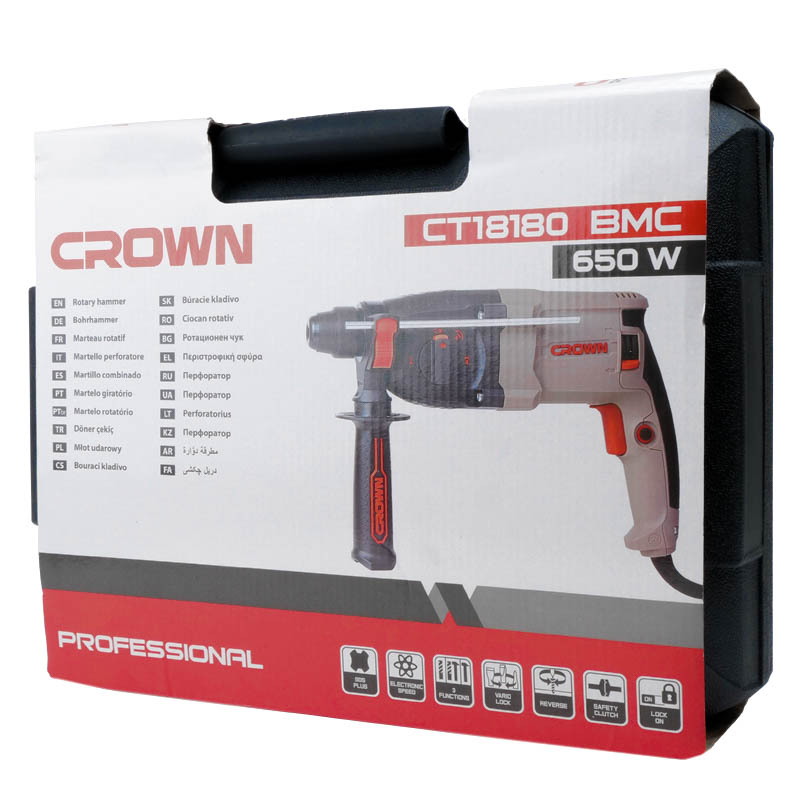 Перфоратор SDS-Plus Crown CT18180 BMC 650 Вт 17 Дж