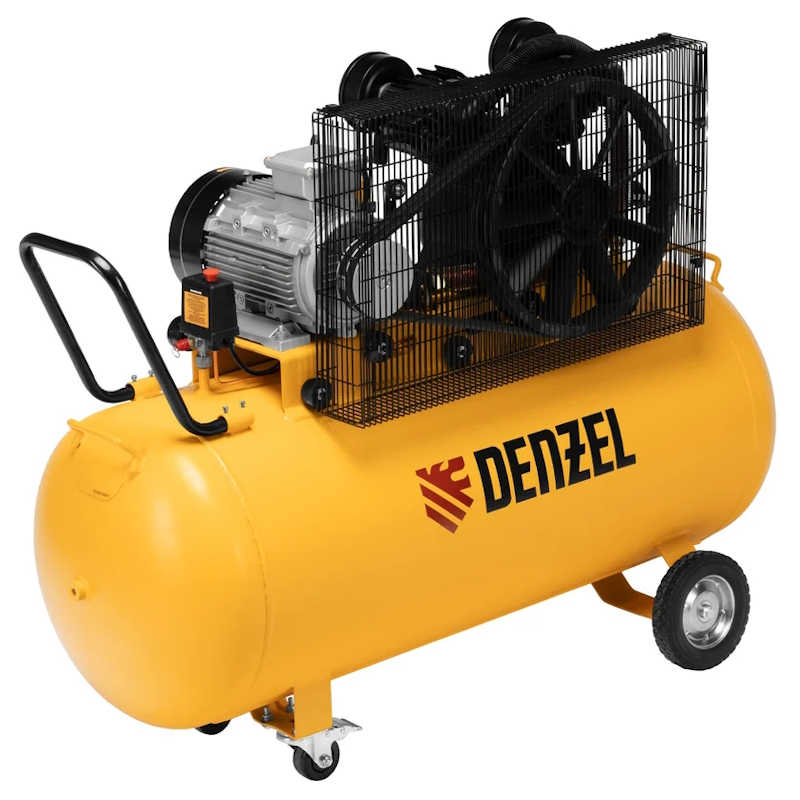 Компрессор воздушный ременной привод Denzel BCV 5500-T/270 58125, 5,5 кВт, 270 литров, 850 л/мин в Череповце