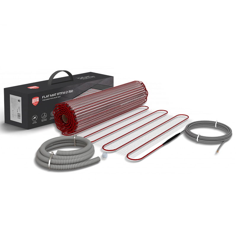 Мат нагревательный Royal Thermo Flat Mat RTFM 2-150-25 НС-1599115 комплект 5190₽