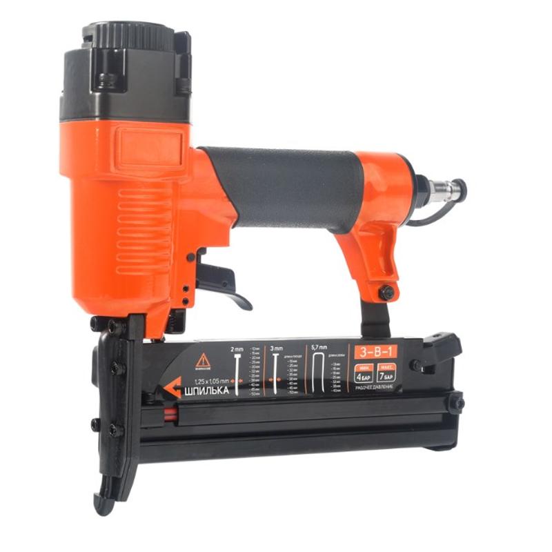 Пневмостеплер Patriot ANG 210R 3 в 1 (давление 7 атм, ширина скобы 5.7 мм, длина 13-40 мм)