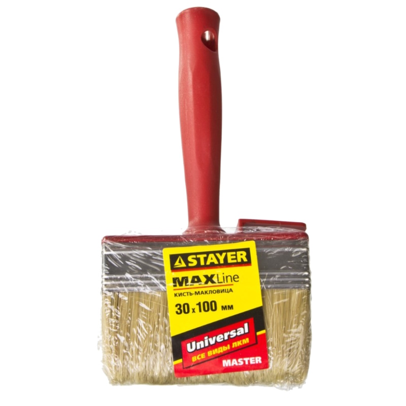 Макловица Stayer "MASTER" UNIVERSAL 01824-10, светлая щетина, пластмассовый корпус, 3х10см