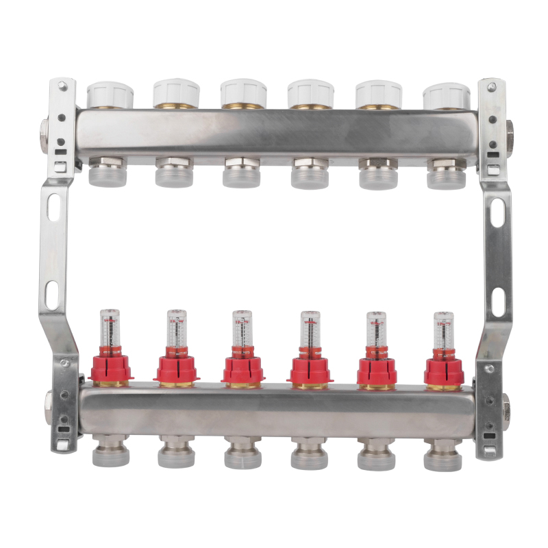 Коллекторная группа Valtec VTc.584.EMNX.0606, 1", 6 x 3/4", евроконус