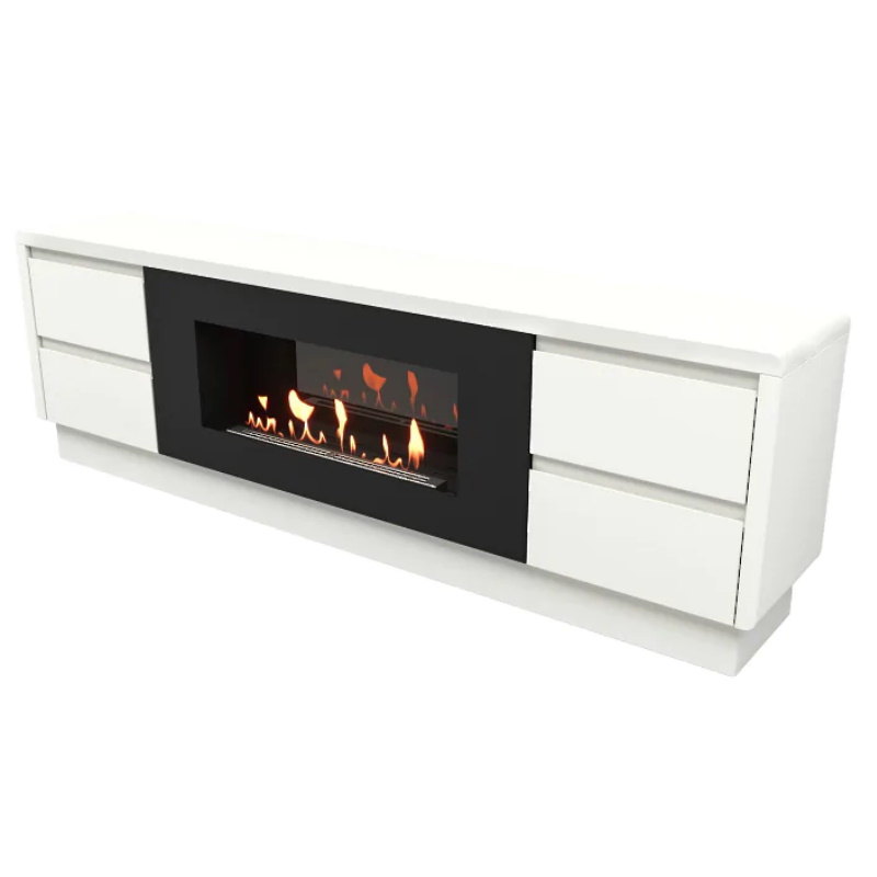 Тумба с биокамином Firelight BFP/P-1700 lux НС-1616365, белая в Туле
