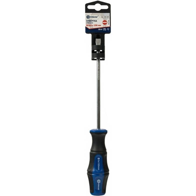 Отвертка Кобальт Ultra Grip 646-287, SL6.0х150мм, CR-V, 1 шт. в Туле