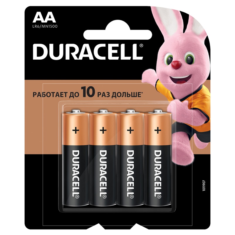 Батарейки Duracell (АА, 4 шт.) 5000394115996 в Угличе