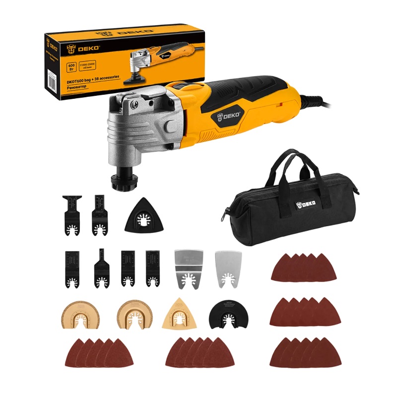 Реноватор быстрозажимной Deko DKOT600 063-4276 в кейсе набор предметов 38 шт 5534₽