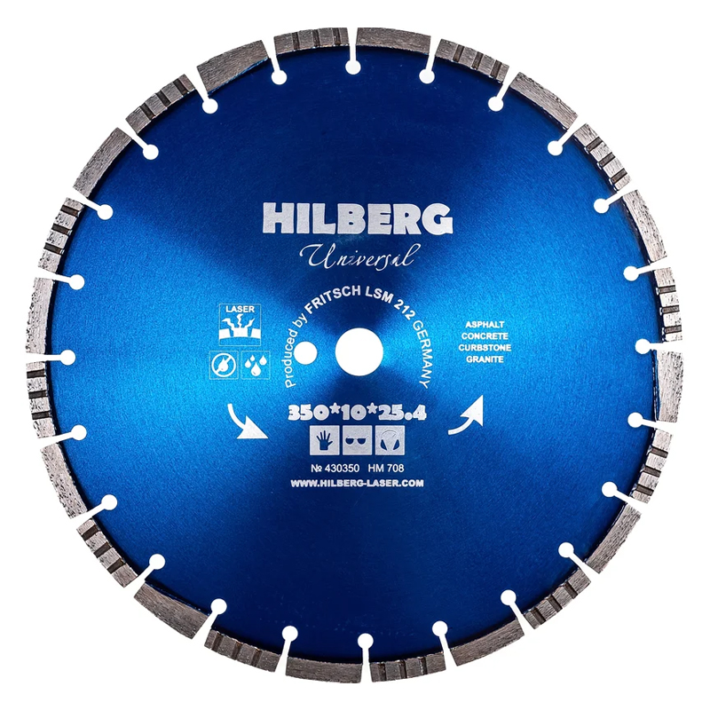 Диск алмазный отрезной Hilberg Universal HM708 350х254 9160₽