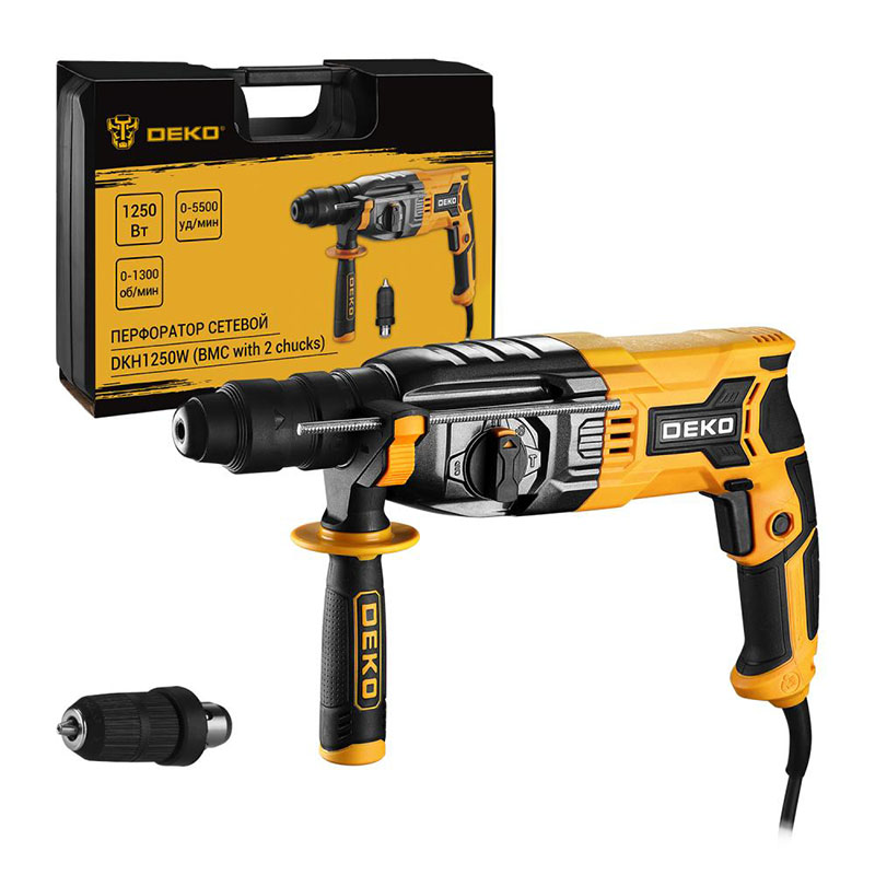 Перфоратор Deko DKH1250W 063-4366 в кейсе в Нижнем Новгороде